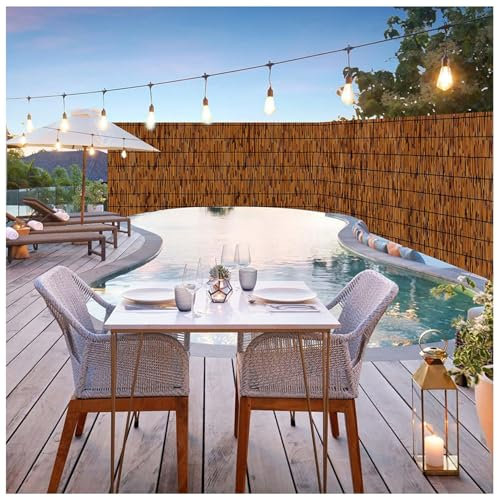 Canisse Bambou - Brise-Vue Canisse Osier Naturel - 50 60 70 80 90 100 110 120 130 140 150 160 170cm Haut - Balcon, Jardin, Terrasse - Tissé À La Main/Robuste & Facile À Monter/Brise Vent(H50*L100cm)