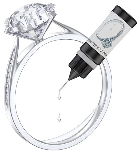 HiFan Ringverkleinerer Unsichtbar für Alle Losen Ringe, Ring Verkleinerung Aushärtbarer Kleber mit UV-LED-Lampe, Leicht zu Demontieren Spurloser Ring Size Adjuster Kleber
