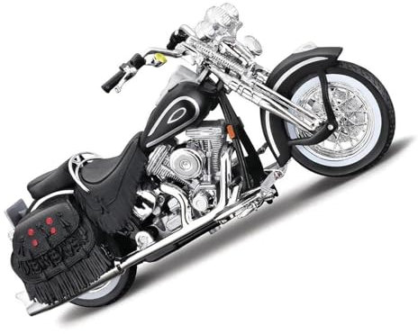 HFMXZHI Motorrad-Modell 1:18 Für Harley Für Davidson Für Heritage Softail Für Springer FLSTS 1999 Druckguss Fahrzeuge Sammeln Hobbies Motorrad Modell Spielzeug