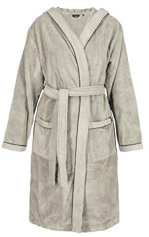 Schöner Wohnen Bademantel Damen & Herren Frottee 4 Farben mit Kapuze - Flauschig & Saugstark - Baumwolle-Mischgewebe, Doubleface - Ideal für Sauna & Zuhause