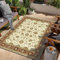 Deko Home Sofa jugendzimmer Gelber Teppich für Flur, Korridor und Balkon, strapazierfähiger bettvorleger rutschfest zocker Zimmer 180X260CM