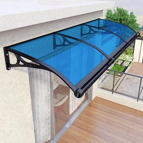 Door Canopy Marquise Entrance Door Hood Rain and UV Protection Aluminum Door Marquise for Front Porch Shade Roof Terrace