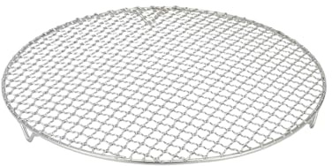 Benyong Edelstahl Grillrost Rund Mit 2cm Füßen Ø10-42.5cm - Universelles Kochgitter Für Heißluftfritteusen, Backöfen & Dämpfer - Robustes Grillrost Edelstahl Rund Als Grillgitter