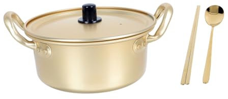 SOIMISS Ramentopf Aus Aluminium Suppentopf Mit Deckel Und Doppelgriff-design Nudeltopf Für Alltag Camping Und Partys Küchenhelfer Mit Sicherem Griff