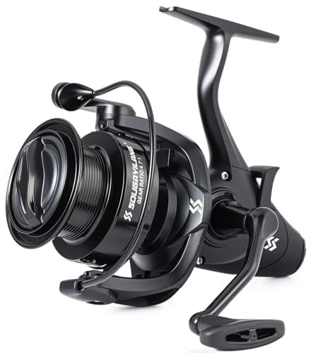 Yun Nong Spinn-Angelrolle – 6+1 BB Smooth Drag System, 15 kg Max Drag (6000–7000 Serie) für Süß- und Salzwasser, ideal für Karpfen, Friedfisch- und Posenangeln