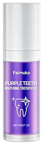 20g Lila Zahnreinigungsschaum,PurpleToothpaste für tägliche milde Reinigung,für ein strahlenderes Lächeln (Lila)