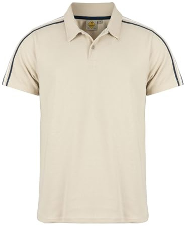 ROADSIGN australia Herren Polo mit strukturierter Oberfläche aus Baumwollmix, für sportlichen Look