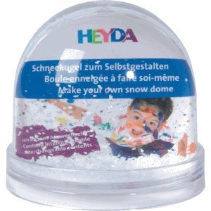 Heyda 6 x Schneekugel zum Selbstgestalten klein