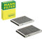 MANN-FILTER CUK 2533-2 Innenraumfilter/Kabinenluftfilter - Pollenfilter mit Aktivkohle - (2er Set) für Pkw + Transporter