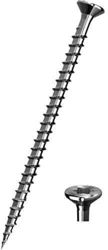 JD Plus Universalschrauben Edelstahl | 3,5 x 16mm VE = 200 Stück | Edelstahl A2, I-Stern, Senkkopf, Teilgewinde mit Fräsrippen unter dem Kopf