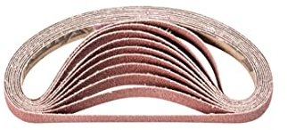 PFERD 620168 Kurzbander BA, Flexible Schleifmittel, Ausführung Korund A, 80 Korngröße, 330mm x 10mm, 100 Stück