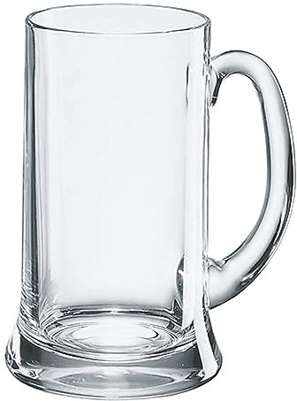 Borgonovo 12003720 Icon Bierseidel, Bierkrug, Bierglas, 520ml, mit Füllstrich bei 0.4l, Glas, transparent, 6 Stück