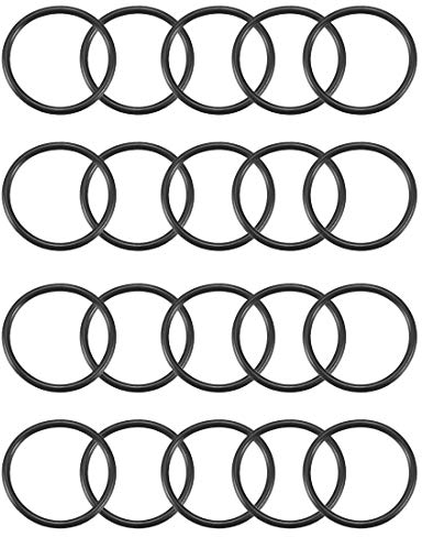 sourcing map 20Stk.Nitrilkautschuk O-Ringe 27 mm AD 23 mm ID 2 mm Breite metrische Dichtung