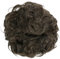 CAISHA Scrunchie Haarteil Haargummi Dutt Haarverdichtung Groß Emilia Gewellt Unordentlich DM15cm Brünett G5E