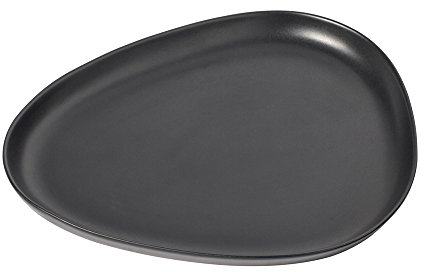 Lind DNA 1 Stück Platte 35 x 30 x 3cm Curve Stoneware Schwarz