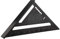 7-Zoll-Aluminiumlegierung Builders Square Black Oxidation Roofing Winkel Winkelmesser Gehrungs-Quadrat-Messlineal für Gebäuderahmen Holzbearbeitungswerkzeuge(Metrisch)