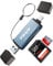 Vanja SD Card Reader, Memory Card Reader USB C 3.0 Adapter 5 Gbps High-Speed Micro SD Card Reader for iPhone 15 Pro Max, iPad Pro/Air/Mini, Mac, MacBook Pro/Air, and More USB-C/Type C Devices