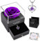 NEWUPZSI Rosa Eterna con Collana Viola Regali San Valentino Regalo per Lui lei Mamma Nonna Amica Coppia Fiori Stabilizzati Rosa Conservato Mai Appassito, Regali Natale Originali 2022 per lei