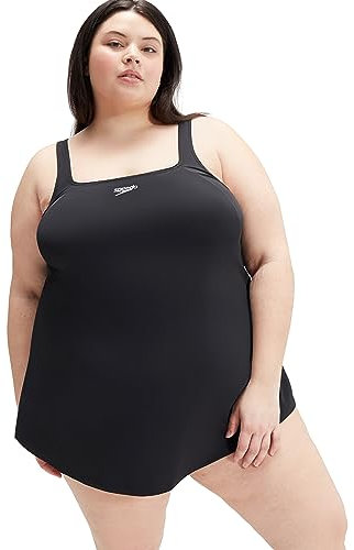 Speedo Swim Dress Costume Intero per Donna, Nero, 52 EU
