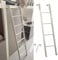 Replacement White Twin Bunk Bed Ladder Only, Rv Bunk Bed Ladder with Adjustable Hooks, Kids Adult Metal Step Climb Ladder, for Dorm Loft Home (Size : 116cm/45)