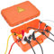 Wasserdichte kabelbox,IP54 wasserdicht wetterfeste Elektrobox,Outdoor kabel safe box zum Schutz von Steckdose,Zeitschaltuhr,Urlaubslicht-Steckerschutz aussen32x22x13cm-Orange