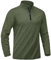 KEFITEVD Men's 1/4 Zip Golf Tops Long Sleeve Gym Running Shirts Outdoor Combat Shirts with Stand Collar,Army Green,M