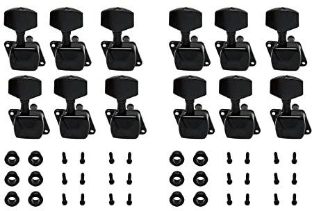 Tlily Piquets d'accord pour cordes 12 pièces mécaniques pour accordeurs de rechange pour guitare acoustique