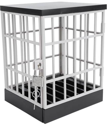 Fockety Handy-Gefängnis, Handy-Schließfach mit Schloss und Schlüssel, Kunststoff-Handy-Schließfach, Handy-Gefängnis-Schließfach, Abschließbarer Käfig für Mobiltelefone Im Gefängnis