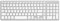 Tastiera Bluetooth wireless per Apple Mac OS – layout QWERTY USA, tasti a forbice, digitazione precisa, batteria ricaricabile, tempo di lavoro extra lungo, compatibile con iMac/MacBook Pro/Mac Mini o