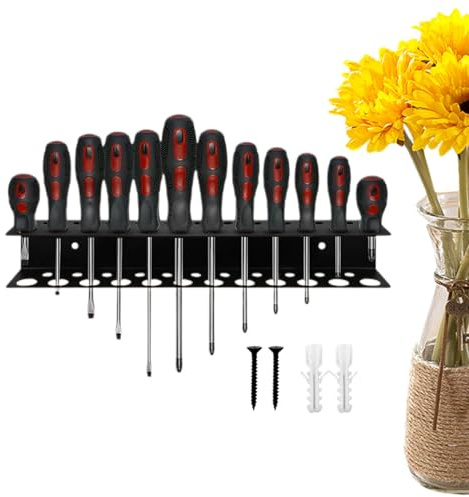 Wand-Schraubendreher-Organizer, Schraubenzieher-Wandaufbewahrung - Garagen-Schraubendreher-Wandhalter | Praktischer Schraubendreher-Organizer und Schraubenschlüssel-Organizer, Wand-Handwerkzeughalter