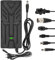 Tumacado 54,6V 2A Cargador Patinete Electrico，42V Cargador para Hoverboard，48V Carrgador Universal de baterías Litio con 6 Conectores，per Hoverboard，E-Bike，Bici Equilibrata，Drifting Board