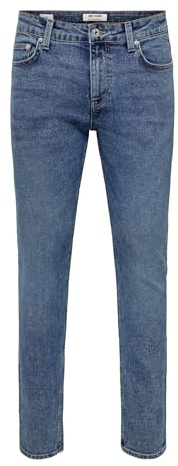 Only & Sons Male Slim Fit Jeans ONSLOOM Niedrige Taille Slim Fit Jeans