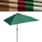Media Sombrilla Rectangular, Sombrilla De Terraza Exterior Parasol Grande 270x150cm Sombrillas Para Jardín Piscina Balcón, Sombrilla De Media Pantalla, Sin Base(Black,200*130cm/6.5*4.3ft)