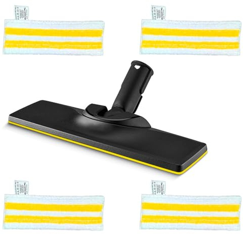 5 Stück Bodendüsen Set Für Kärcher EasyFix SC 2 SC 3 SC 4 SC 5 | Mikrofaser Mit Abrasiv-Streifen Entfernt Hartnäckigen Schmutz, Hygienischer Tuchwechsel Ohne Handkontakt