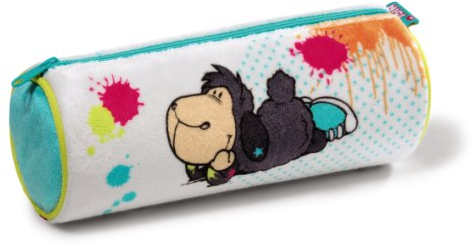 NICI 37080 - Mäppchen Jolly Leroy Plüsch rund 20 x 8 cm