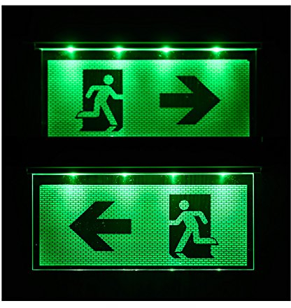Notleuchte Notbeleuchtung Exit Notausgang Fluchtwegleuchte Notlicht Fluchtweg Pfeil nach Links/Rechts