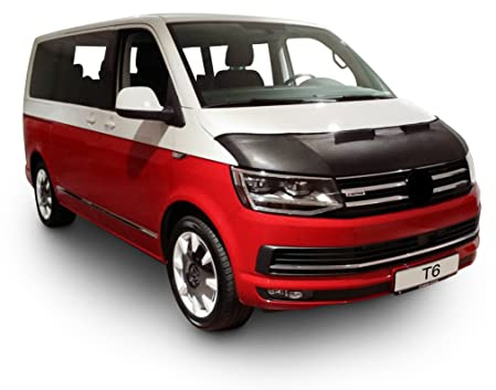 Auto-Bra kompatibel mit VW T6 Bj. ab 2015 Multivan Transporter Caravelle Haubenbra Steinschlagschutz Tuning Bonnet Bra (Bonnet Bra)