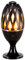 LED-Highlights Deko Lampe Feuer Fackel Garten Leuchte 10 x 24 cm Akku kabellos Flammeneffekt Stimmungslicht Tischlampe Rund Innen Aussen Wasserdicht
