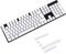 YMDK Ensemble de Touches PBT épaisses imprimées sur Le côté - 105 120 Touches - AZERTY - Disposition ISO française - Profil OEM pour commutateurs MX - Clavier mécanique (Seulement Touche) (Blanc)