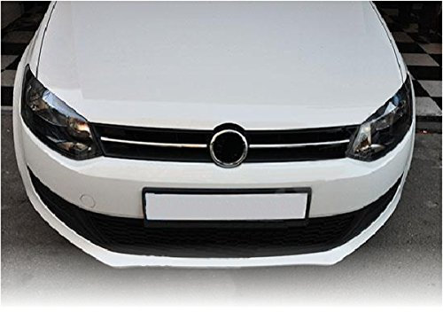 KS1225 - Edelstahl Chrom Zierleisten, Kühlergrillleisten, Kühlergrill Leisten 2 Teilig Geeignet für Polo 5 6R 2010-2014