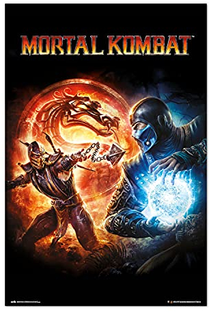 Grupo Erik Mortal Kombat 9 Videospiel Poster - Kunstdruck - Deko Wohnzimmer oder Deko Schlafzimmer - Zimmer Deko - Größe : 61 x 91, 5 cm - Minions Geschenke - Offizielle Lizenz