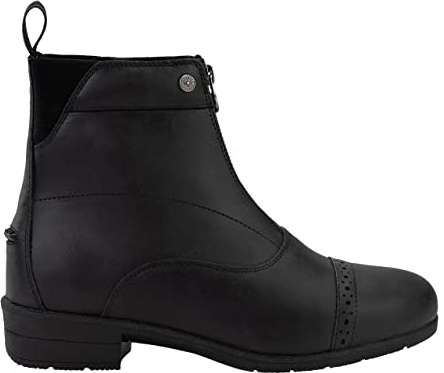 SUEDWIND© Reitstiefelette »ICELOCK FZ ECO« mit Reißverschluss vorne | Robustes Leder | Tolle Passform | IceLock© Sohle für maximalen Grip | Schuhe Gefüttert mit Teddyfell | Schwarz | Gr. 39