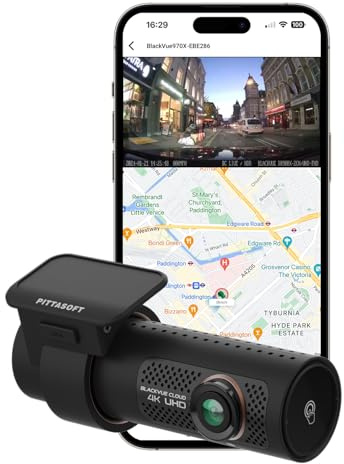 BlackVue DR970X-1CH 4K Dash Cam UK Edition - 4K UHD Front Camera, GPS, Wi-Fi, Bluetooth, 256GB SD Card, Sony STARVIS2 Sensor, Parking Mode, 4G LTE Ready