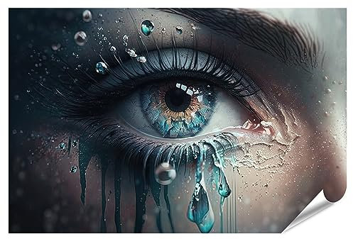 islandburner Prime Bild Poster Makrofotografie Magisches Weibliches Auge Fee Elfe Nahaufnahme Iris Au Premium Bilder Fotodruck