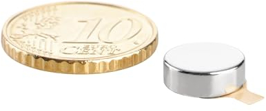 Scheibenmagnet, 8 mm, 3,0 mm, N35, selbstklebend, 100 Stück