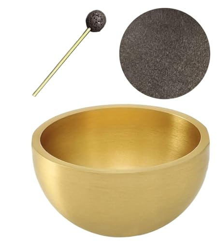 Tibetische Klangschale - 13cm. Klangschalen Set mit eBook, Klöppel, Klangschalenkissen und Geschenk-Box, Klangschale – Handgefertigtes Klangschalen Set – Perfekt für Meditation und Klangthera