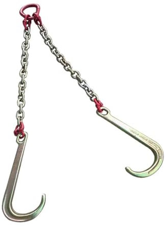 Gancho de Cadena Colgante para Remolque de automóviles con obstáculos - Gancho de Remolque en Forma de J para automóviles con obstáculos de 4T/5T, Gancho de grúa de vásta