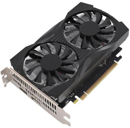 VBESTLIFE GTX1650 4GB Graphics Card, GDDR6 128 -Bit GPU, PCIE 2.0 16x Desktop Computer Gaming -Grafikkarte mit HDMI, DP -Ports, Support DirectX 11