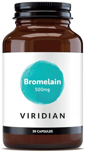 Viridian - Bromelain 500mg - 30 Caps | Digestive Enzyme Support | Breaks Down Protein | Vegan & Pure Formula | Extracted from Pineapple Stem | 100% Active Ingredients | Expertly Formulated