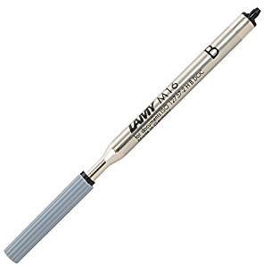 LAMY M16 4er Set Kugelschreiber-Großraummine aus Metall - Original Ersatzmine für alle Lamy Kugelschreiber Modelle - dokumentenecht - Strichbreite Breit in Tintenfarbe schwarz